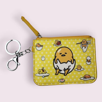 Gudetama Lazy Egg Yellow Keychain Wallet