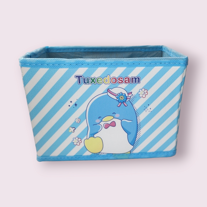 Tuxedo Sam Small Fabric Desktop Storage Box