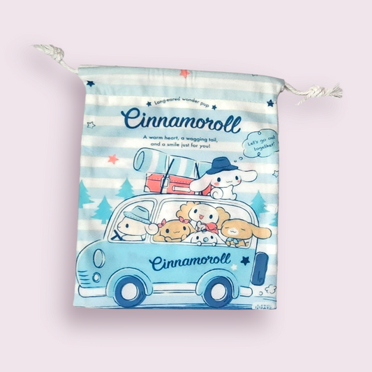 Medium Cinnamoroll Family Soft Drawstring Bag