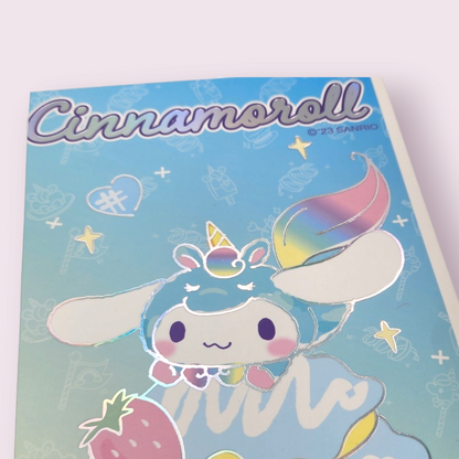 Cinnamoroll A4 Holographic Cover Unicorn Notebook