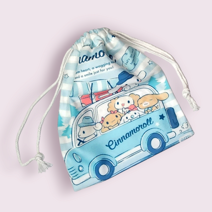 Medium Cinnamoroll Family Soft Drawstring Bag