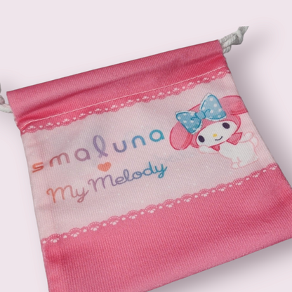 Small My Melody Soft Drawstring Bag