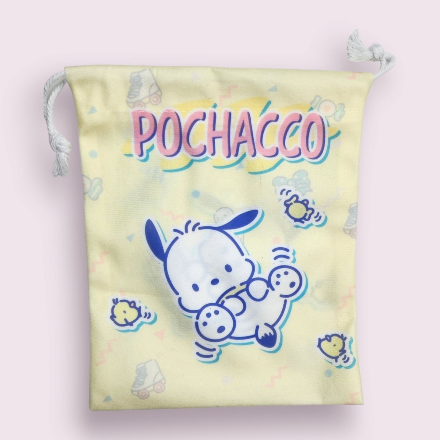 Medium Pochacco Birds Soft Drawstring Bag