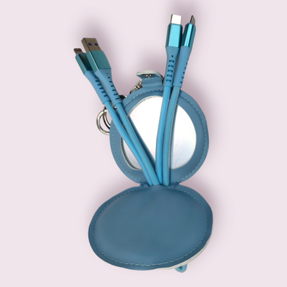 Cinnamoroll 66W 3-in-1 Charging Cable with Mirror