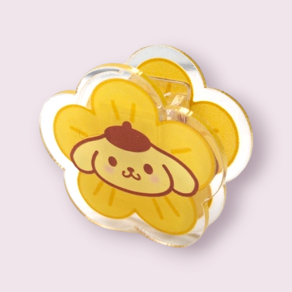 Pompompurin Notepad & Flower Paperclip Bundle