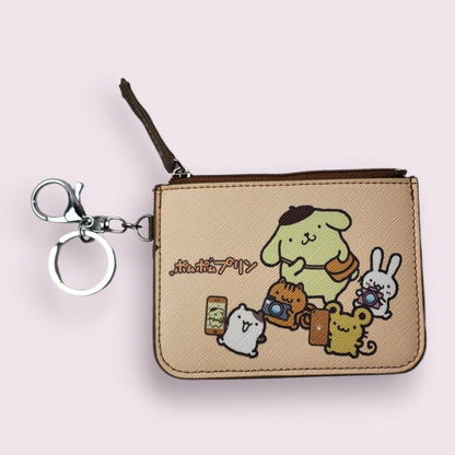 Pompompurin Animal Keychain Wallet