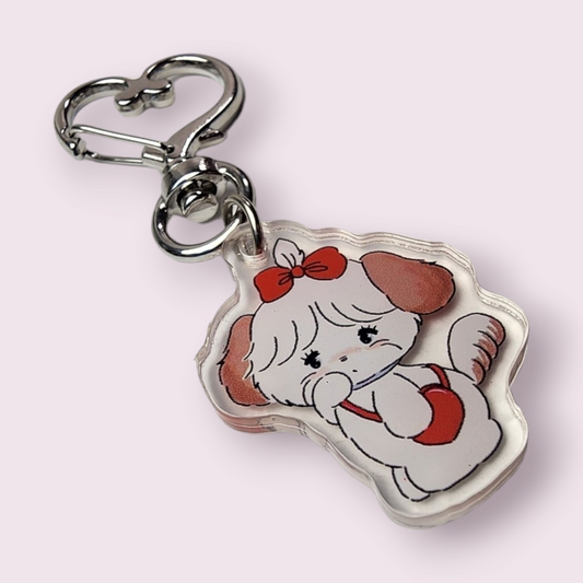 Mikko Souffle Red Bow Acrylic Keychain