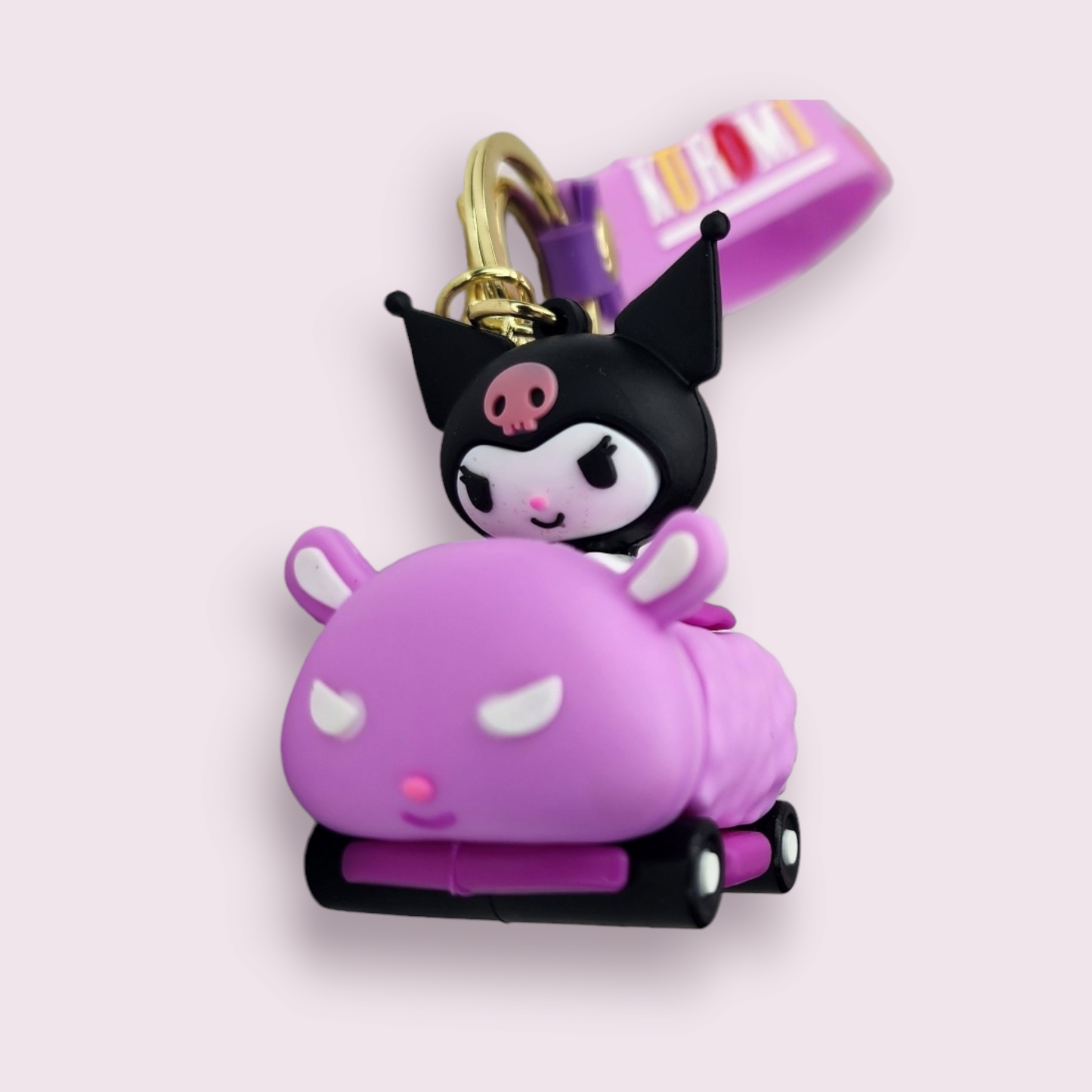 Car Baku & Kuromi Silicone Keychain