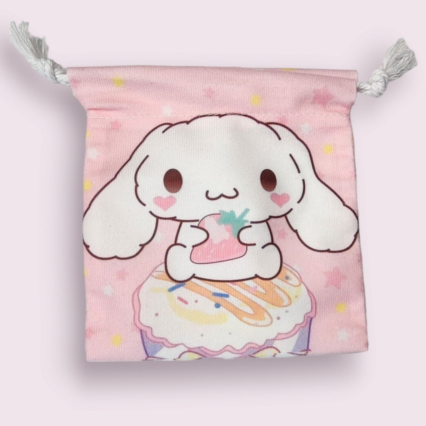 Small Cinnamoroll Strawberry Soft Drawstring Bag