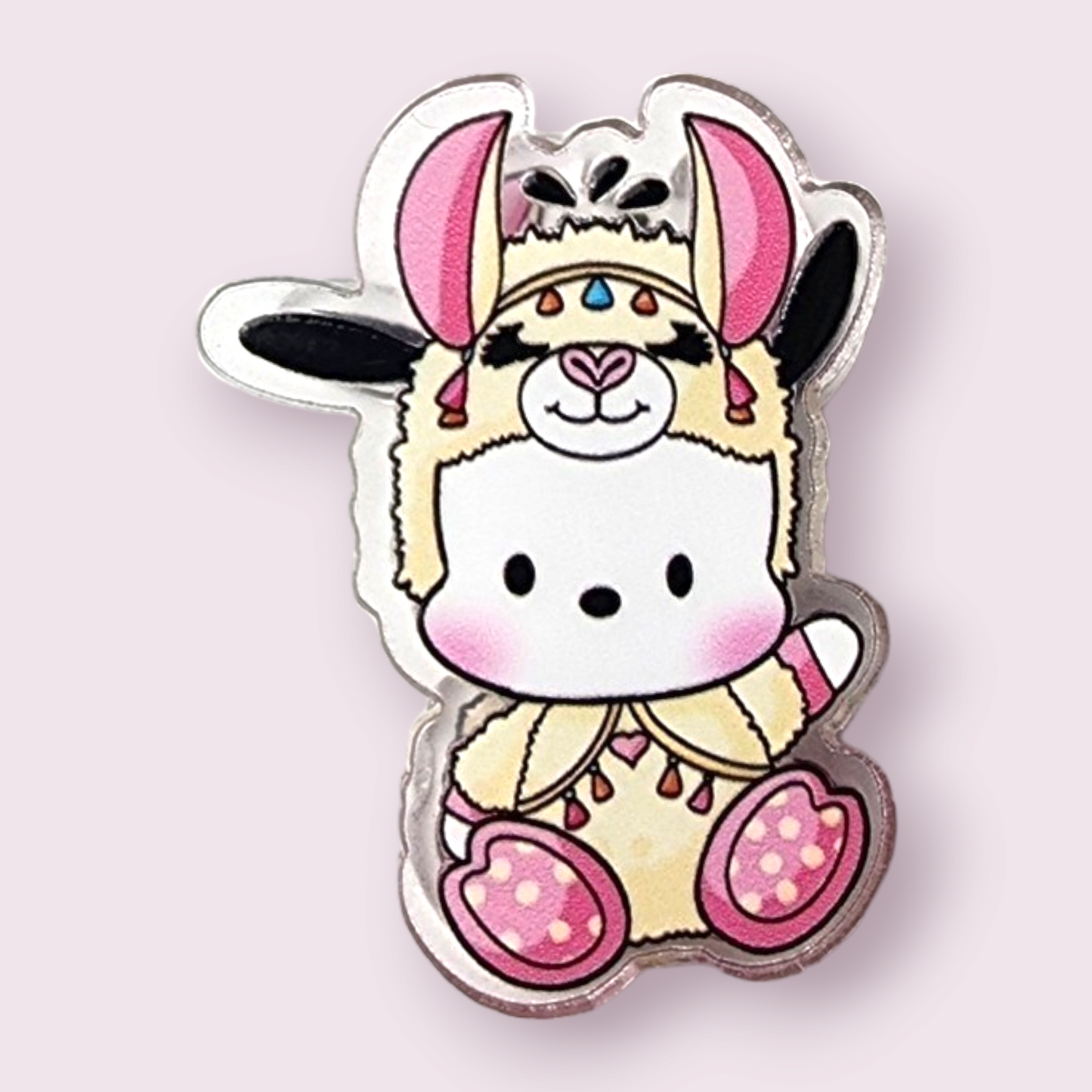 Pochacco Llama Costume Acrylic Paper Clip