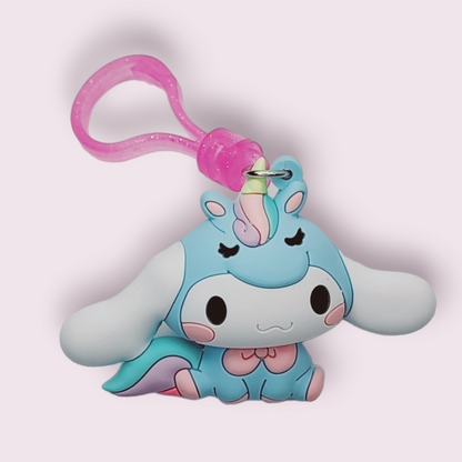 Cinnamoroll Unicorn Clip Keychain