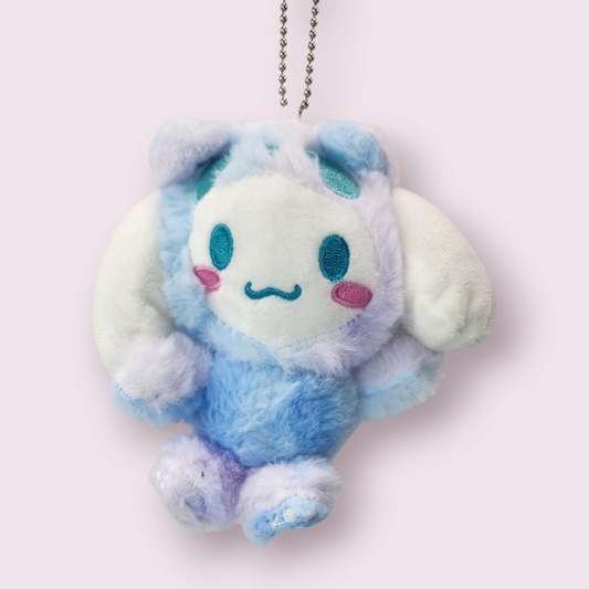 Panda Cinnamoroll Plush Keychain