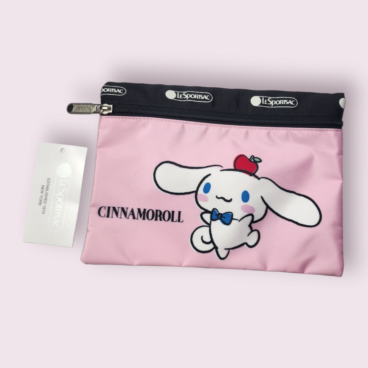 LeSportSac Cinnamoroll & Apple Zipper Pouch