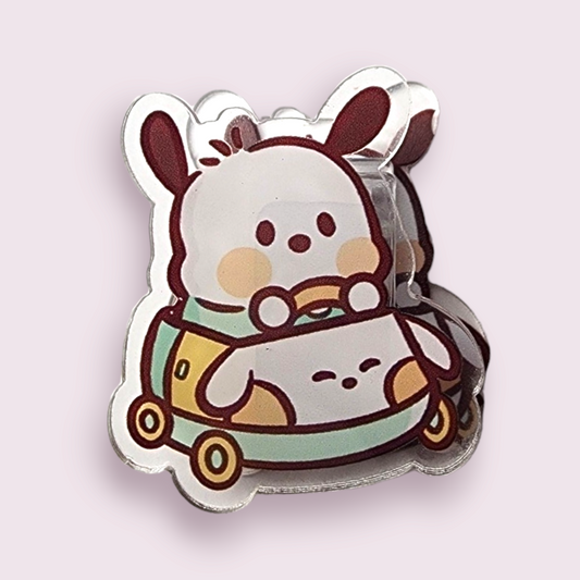 Pochacco Retro Car Acrylic Paper Clip