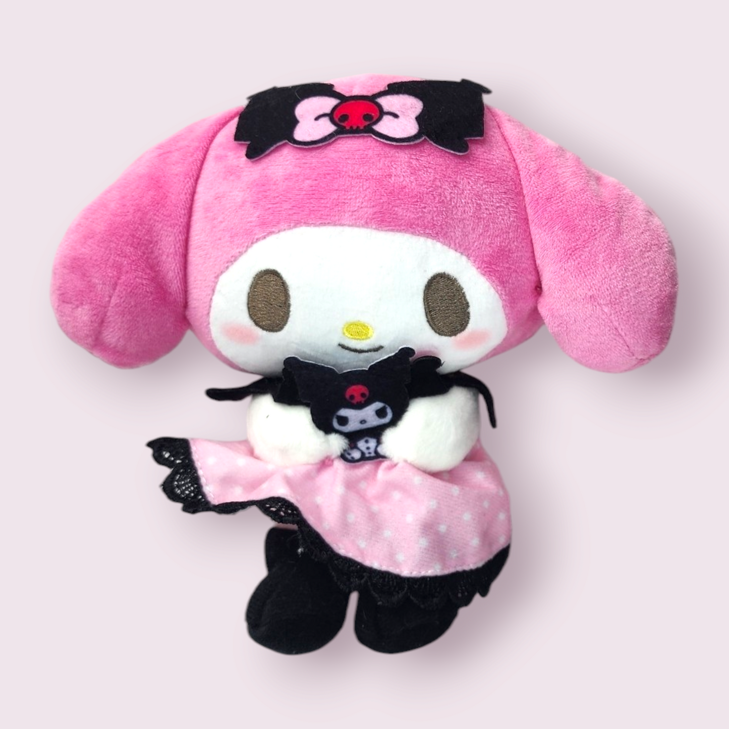 My Melody Holding Kuromi Small Plush