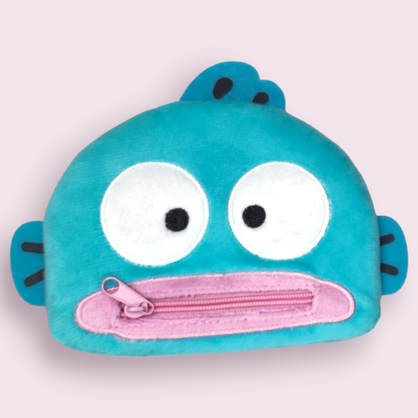 Fishman Face Zipper Mouth Plush Pouch (Kuji / Sanrio Lottery Prize)