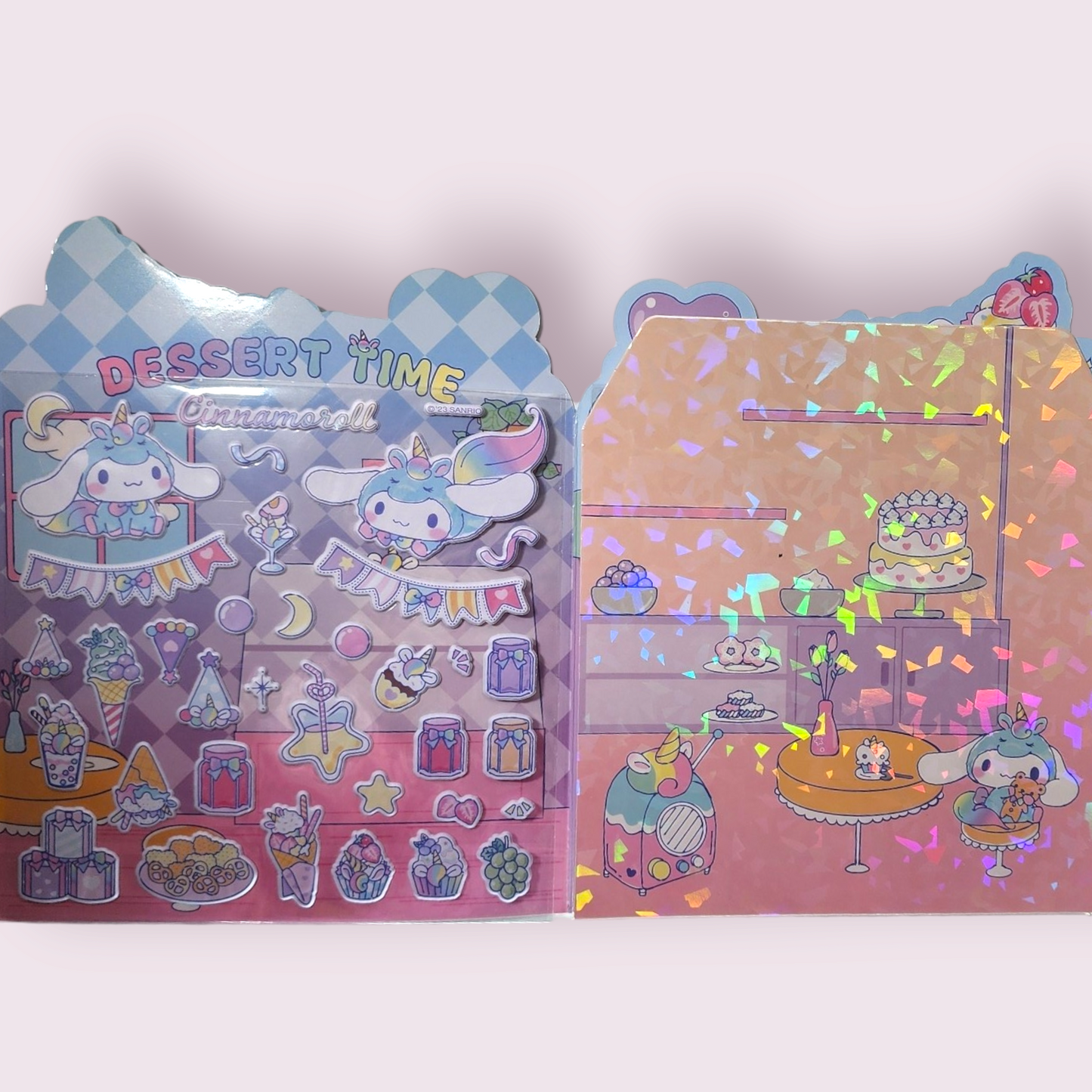 Cinnamoroll Unicorn Puffy Sticker Sparkle Sticker Book