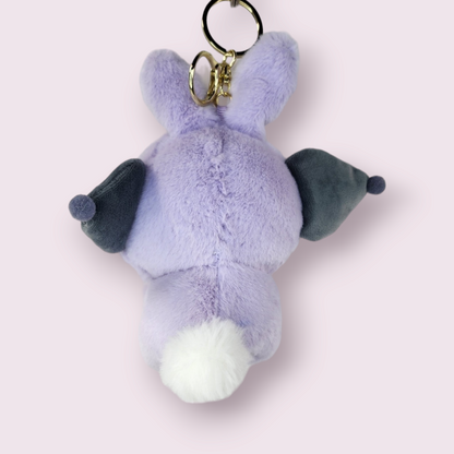 Kuromi Bunny Plush Keychain