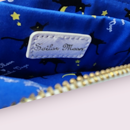 Sailor Moon Luna Cat White Leather Crossbody Purse