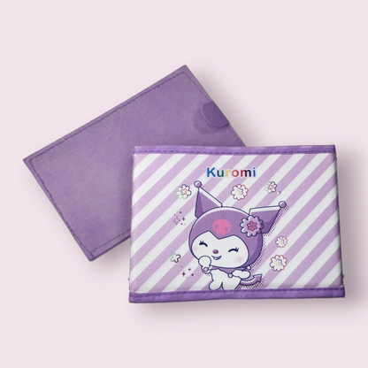 Kuromi Stripe Fabric Desktop Storage Box