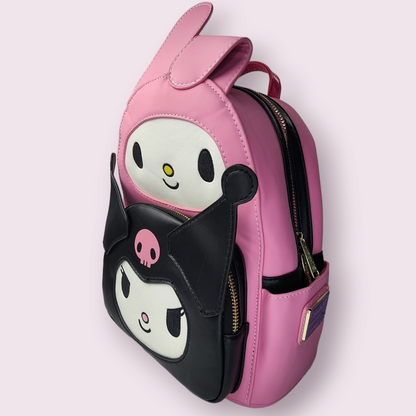 Loungefly My Melody & Kuromi Double Pocket High Quality Backpack Purse