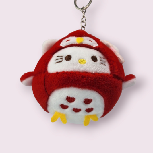 Hello Kitty Owl Plush Keychain