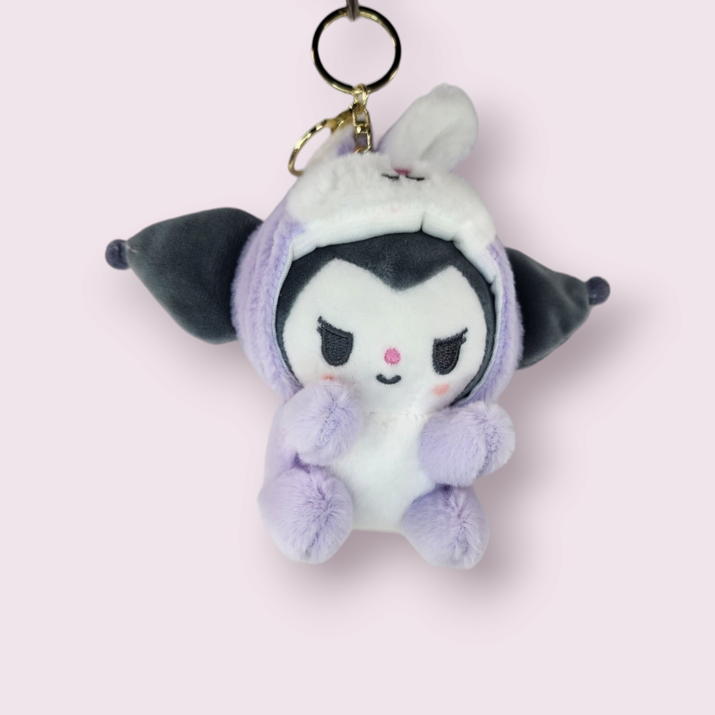 Kuromi Bunny Plush Keychain