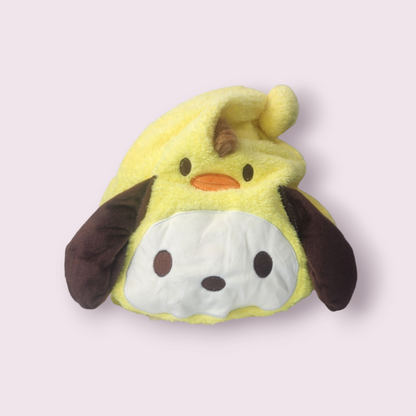 Pochacco Bird Hair Drying Hat Towel