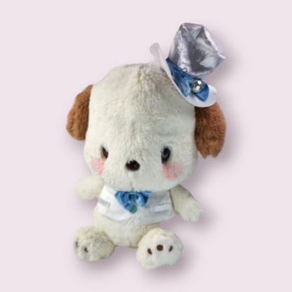 Pochacco Elegant Milky White Suit & Hat Large Plush