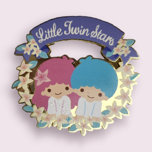 MINISO Little Twin Star Large Enamel Metal Pin