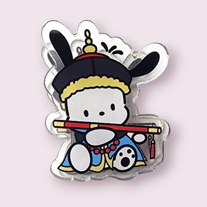 Pochacco Legend of Zhen Huan Flute Acrylic Paper Clip