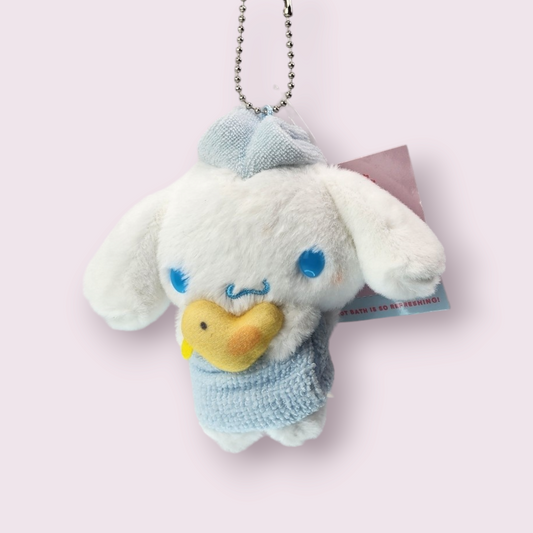 Bath Towel Cinnamoroll Plush Keychain