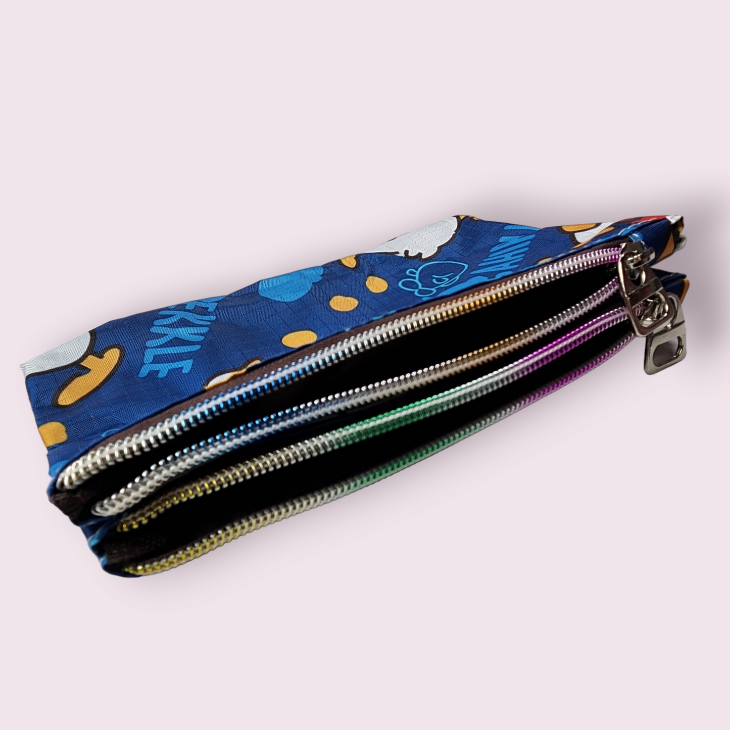 Pekkle Double Compartment Rainbow Zipper Pouch