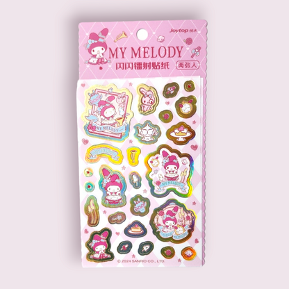 2pc My Melody Holographic Sticker Sheets