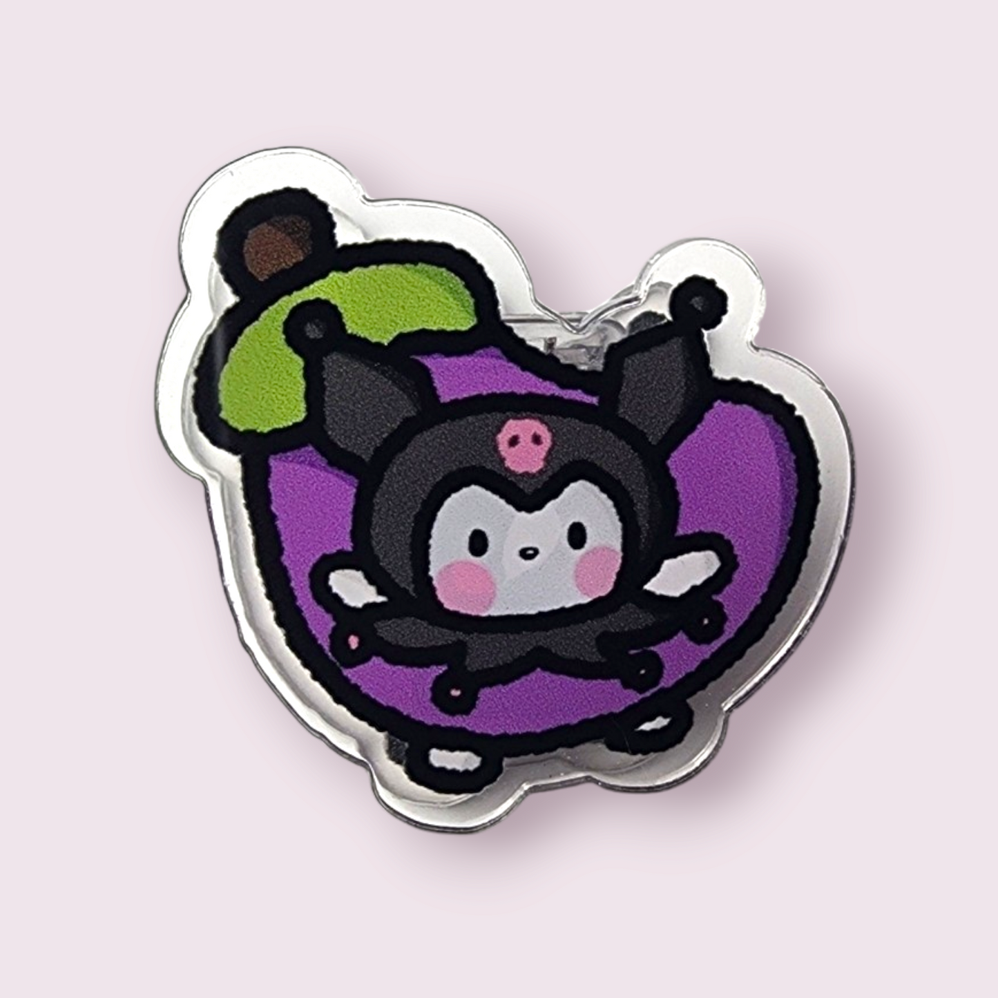 Kuromi Eggplant Acrylic Paper Clip