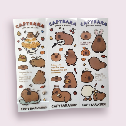 10pc Capybara Stationary Bundle w/ Lucky Charm