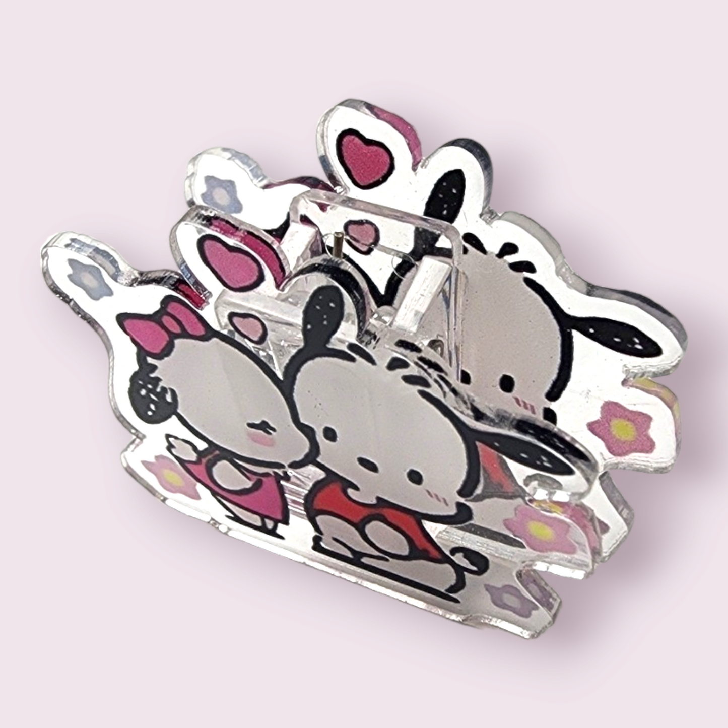 Pochacco and Girlfriend Acrylic Paper Clip