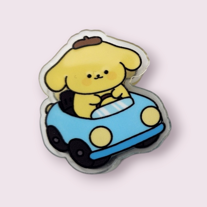 Pompompurin Retro Car Paper Clip