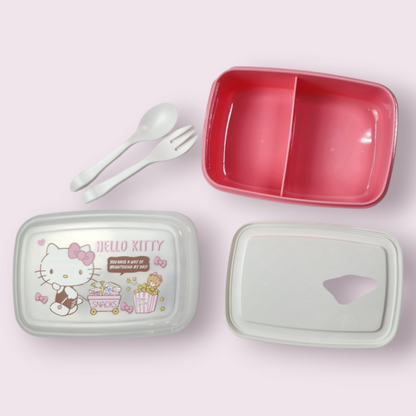 HK Pink & White 5pc Bento Box Set