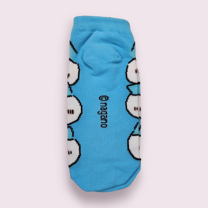 Cute Kawaii Blue Ankle Socks