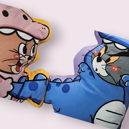 Tom & Jerry Dinosaur Large High Quality Throw Pillow Set of 2