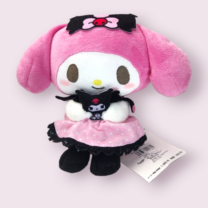 My Melody Holding Kuromi Small Plush