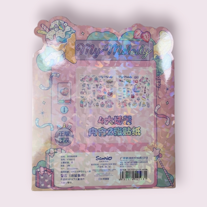 My Melody Unicorn Puffy Sticker Sparkle Sticker Book