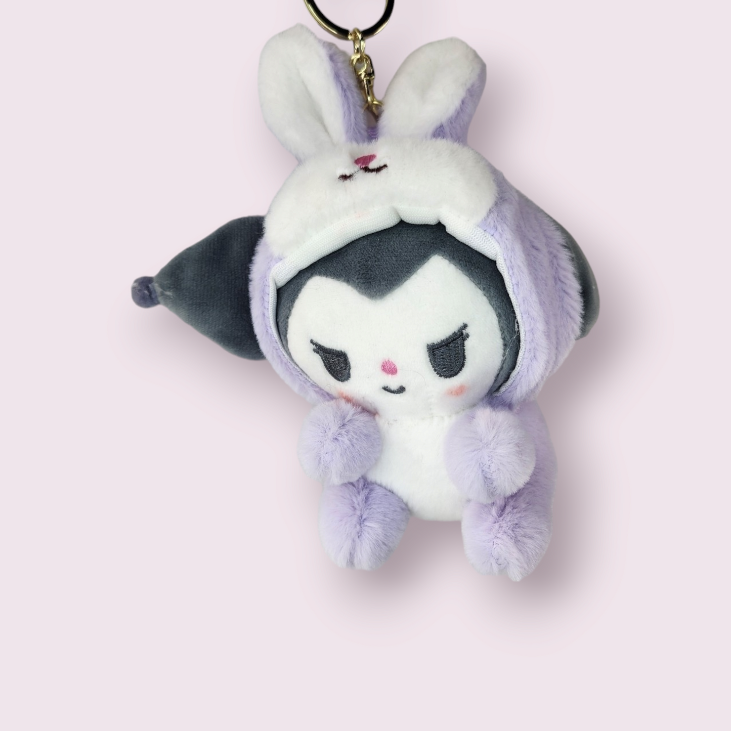 Kuromi Bunny Plush Keychain