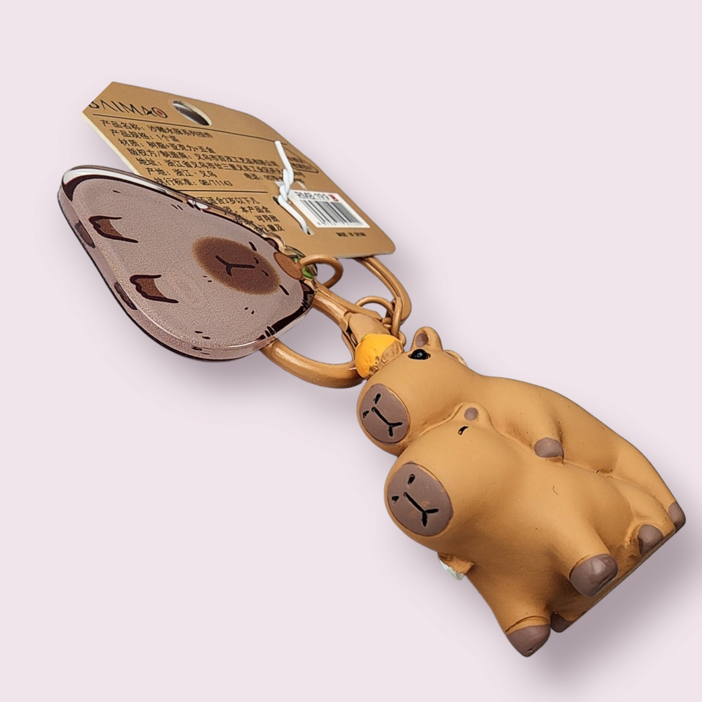 MINISO Capybara Threatening Keychain Accessory Set