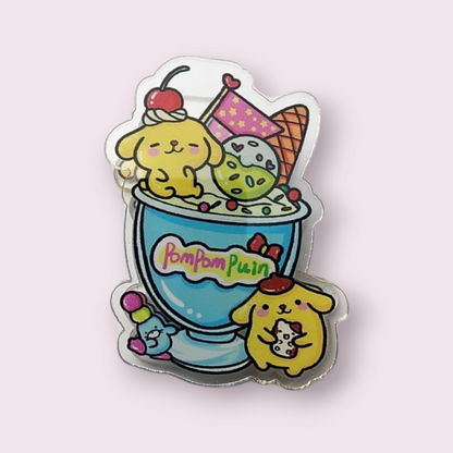 Pompompurin Sundae Paper Clip