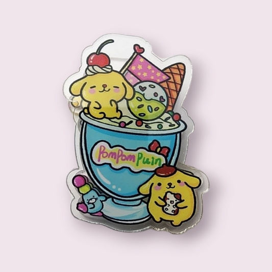 Pompompurin Sundae Paper Clip