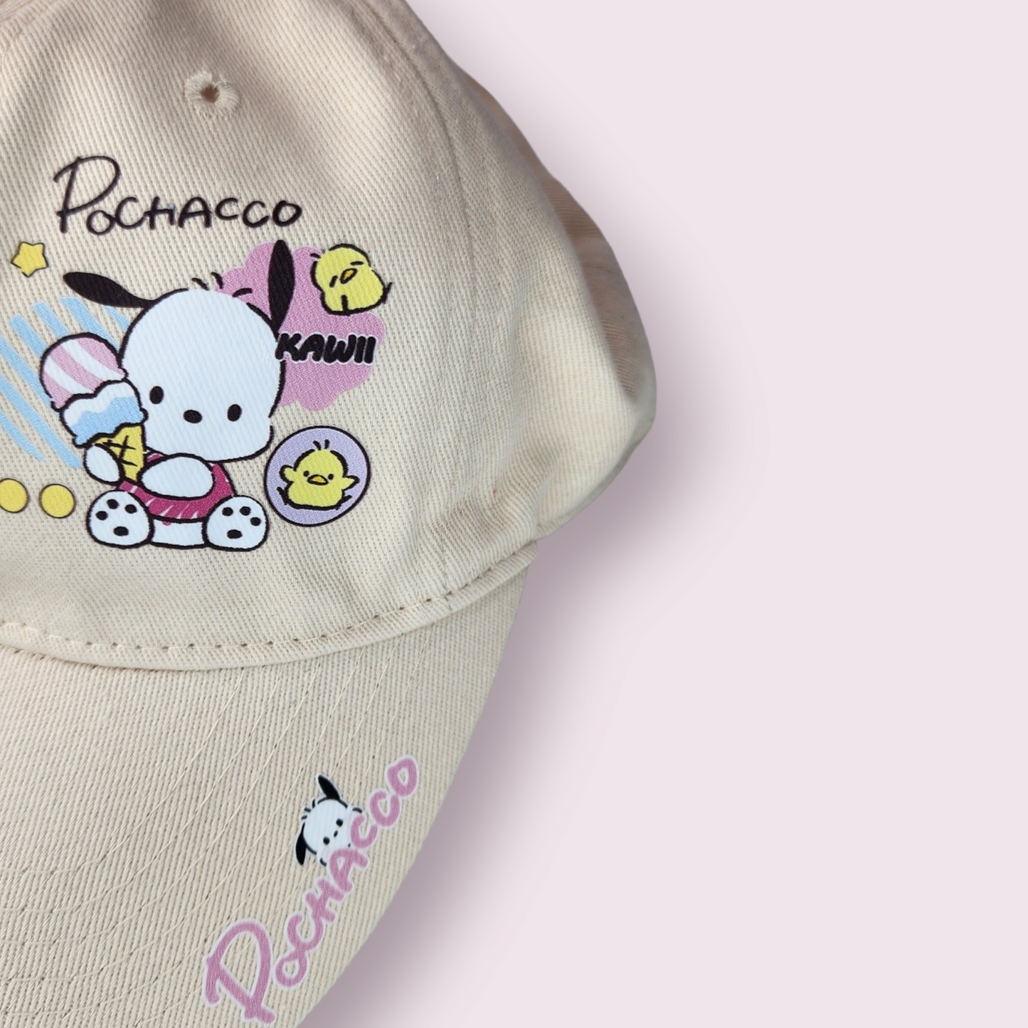 Pochacco Ice Cream Design Adult Adjustable Baseball Cap Hat