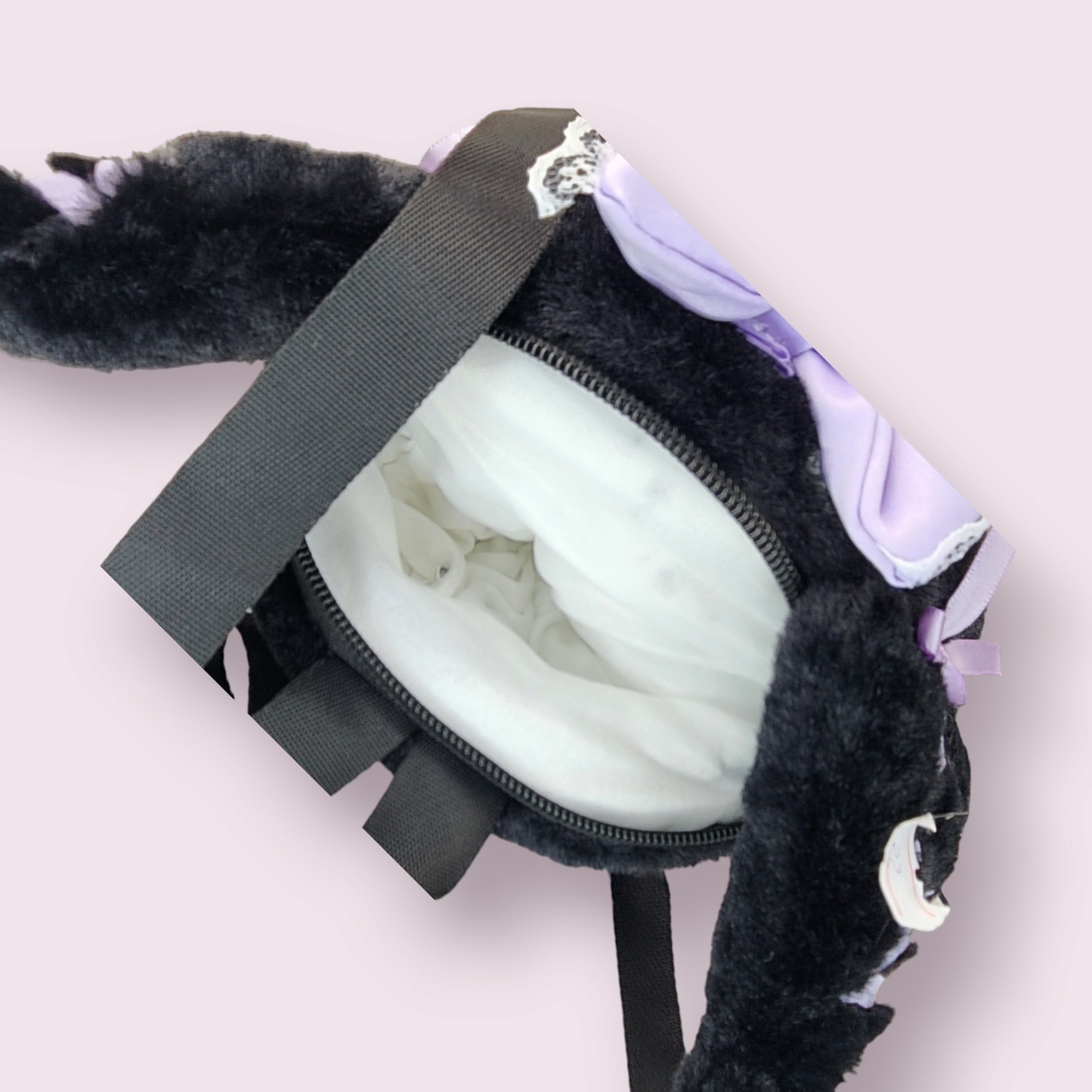 Kuromi Lace Soft Plushie Backpack