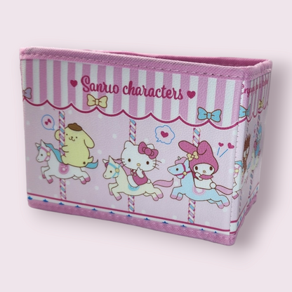 Family Carousel Small Fabric Desktop Storage Box